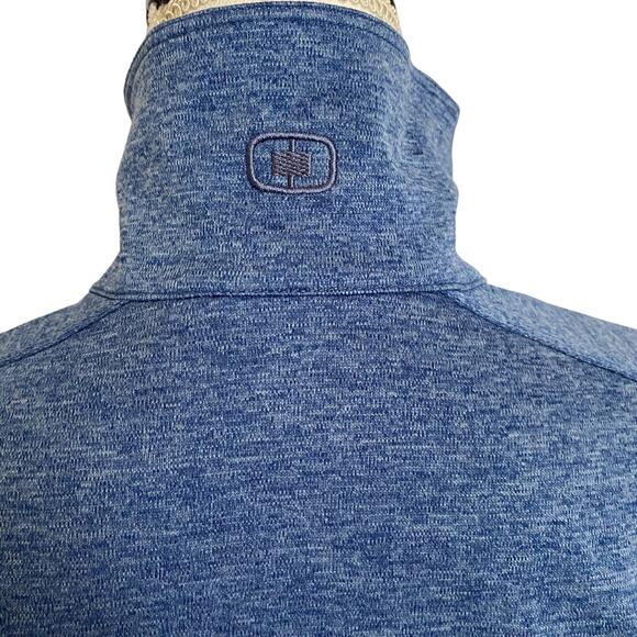 OGIO Womans Size XS Adobe Logo Heather Blue Full Zip Athleisure Long Sleeve Top - Picture 5 of 13